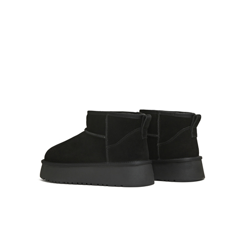 天美意2025冬新款厚底加绒保暖短靴子日常百搭女雪地靴KXD79DD5