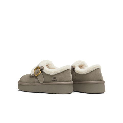 天美意2025冬新款商场同款厚底保暖棉鞋雪地靴女勃肯鞋BM361DM5