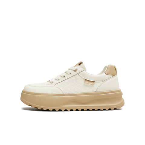 天美意2025夏新款百搭休闲厚底增高云朵小白鞋女板鞋KB079BM5