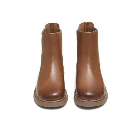 天美意2025冬新款商场同款百搭复古潮流纯色女时装靴BL651DD5