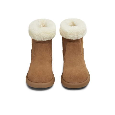 天美意2025冬新款百搭复古保暖舒适毛绒短靴女雪地靴KXD49DD5