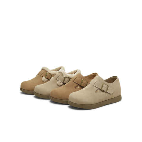 天美意2025秋新款复古百搭休闲通勤一脚蹬半拖女勃肯鞋KK065CM5