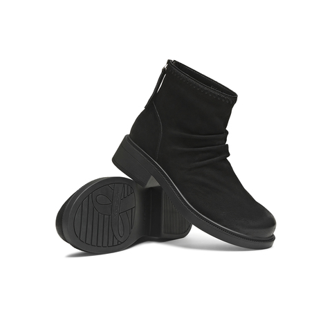 天美意2025冬新款商场同款厚底简约百搭短靴女时装靴CNG46DD5