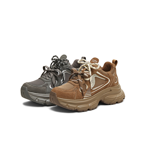 天美意2025冬新款商场同款厚底增高百搭老爹鞋女休闲鞋BK963DM5