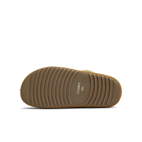 天美意2025冬新款商场同款舒适保暖毛绒单鞋女勃肯鞋BM321DA5