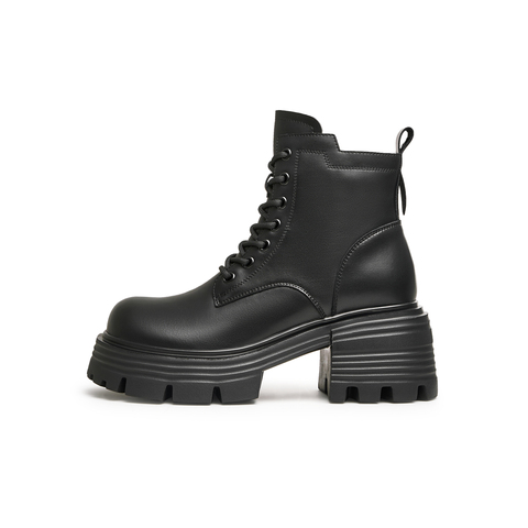 天美意2025冬新款商场同款女休闲时尚百搭增高马丁靴BI601DD5