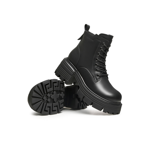 天美意2025冬新款商场同款女休闲时尚百搭增高马丁靴BI601DD5