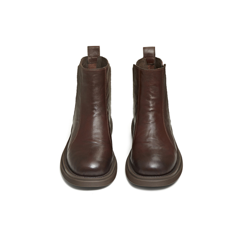 天美意2025冬新款商场同款英伦复古百搭短靴女切尔西靴BM071DD5