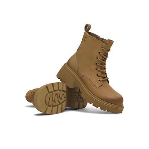 天美意2025冬新款商场同款系带户外百搭增高女马丁靴BL941DD5