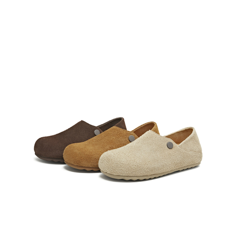 天美意2025秋新款潮流休闲百搭复古一脚蹬通勤女勃肯鞋KK072CM5