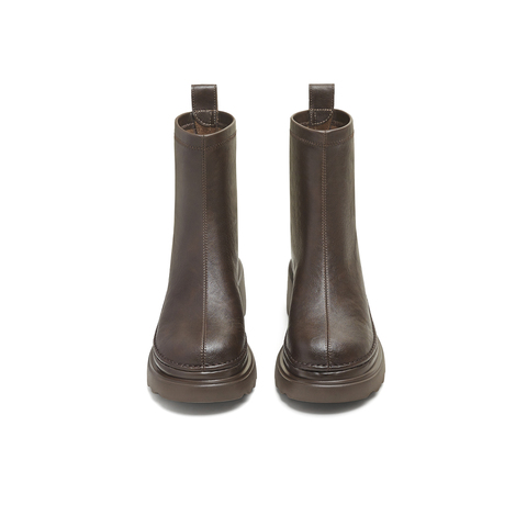 天美意2025冬新款商场同款厚底简约百搭时装靴短靴女靴BL691DD5