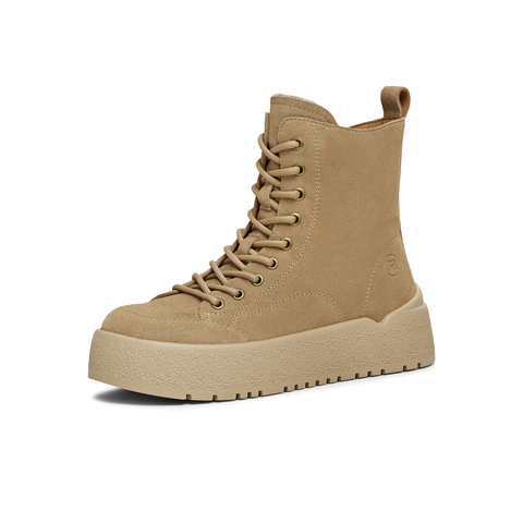 天美意2025冬新款商场同款系带短靴户外潮流女马丁靴CCR40DD5