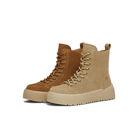 天美意2025冬新款商场同款系带短靴户外潮流女马丁靴CCR40DD5