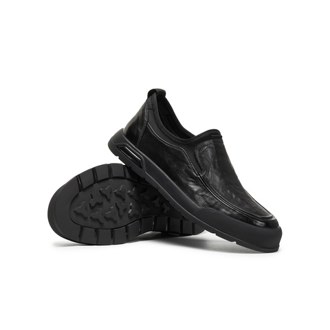 天美意2025秋新款商场同款一脚蹬简约百搭男休闲皮鞋FEQ17CM5