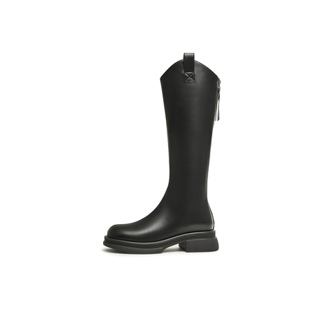 天美意2025冬新款商场同款气质优雅时装靴休闲女高筒靴BH641DG5