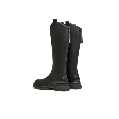 天美意2025冬新款商场同款气质优雅时装靴休闲女高筒靴BH641DG5