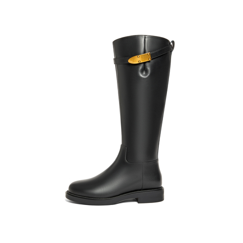 天美意2025冬新款商场同款时髦百搭靴子时装靴女长靴BH791DG5