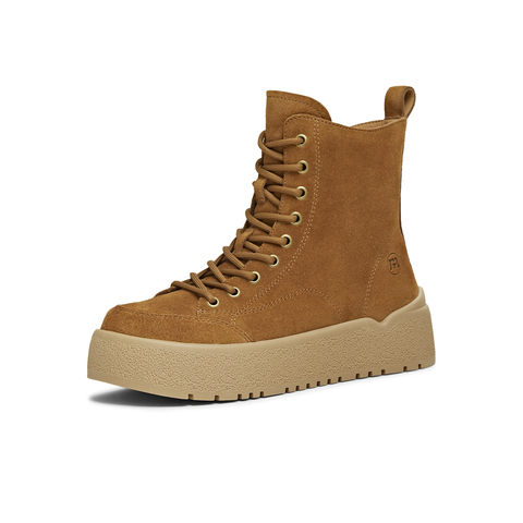 天美意2025冬新款商场同款系带短靴户外潮流女马丁靴CCR40DD5