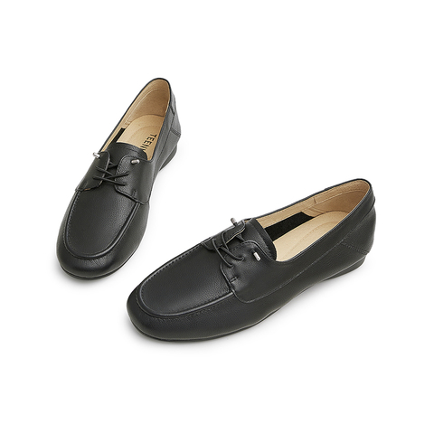 天美意2025春新款舒适通勤文艺休闲简约风女单鞋AH003AM5