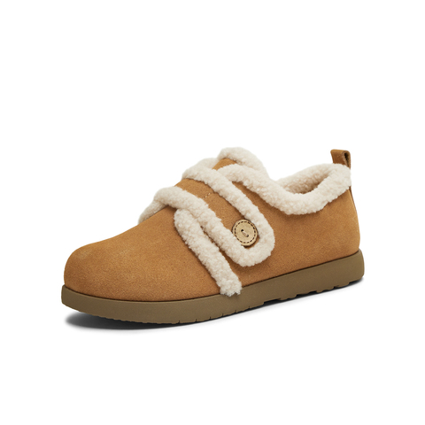 天美意2025冬新款商场同款毛绒保暖休闲百搭女勃肯鞋BM131DM5