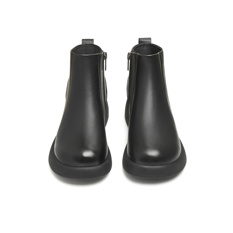 天美意2025冬新款厚底英伦简约百搭短靴女时装靴KYP08DD5