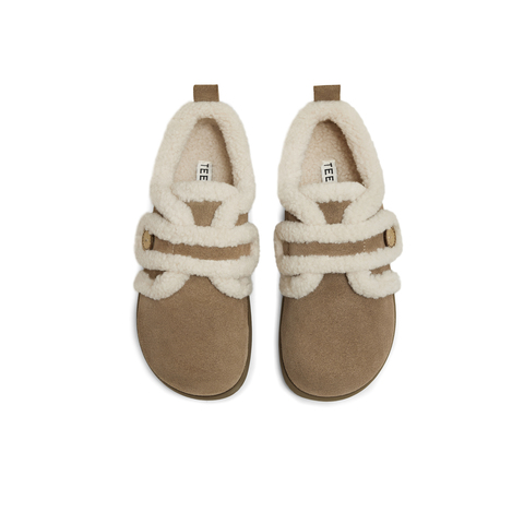 天美意2025冬新款商场同款毛绒保暖休闲百搭女勃肯鞋BM131DM5