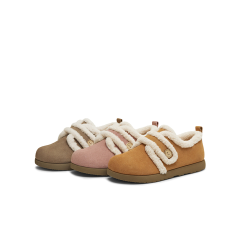 天美意2025冬新款商场同款毛绒保暖休闲百搭女勃肯鞋BM131DM5