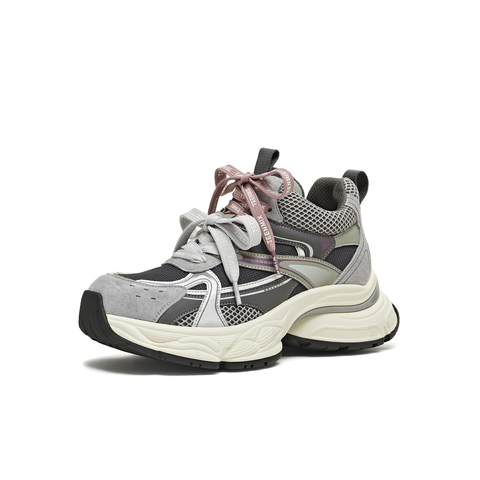 天美意2025冬新款商场同款休闲百搭厚底系带女老爹鞋BM081DD5