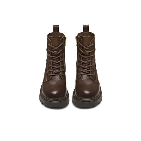 天美意2025冬新款商场同款系带户外百搭增高女马丁靴BL941DD5