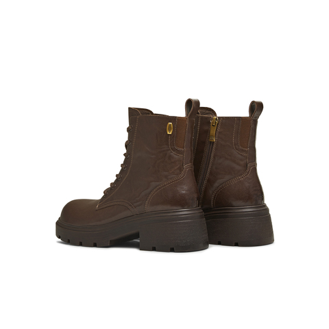 天美意2025冬新款商场同款系带户外百搭增高女马丁靴BL941DD5