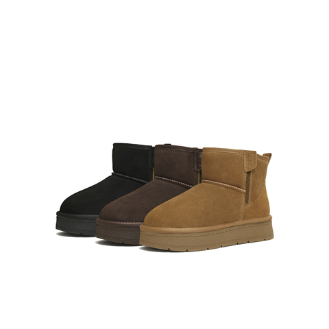 天美意2025冬新款商场同款棉鞋保暖厚底短靴女雪地靴BM272DD5