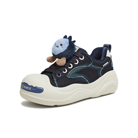 天美意2025秋新款商场同款系带厚底水果鞋花女大头鞋CIK23CM5