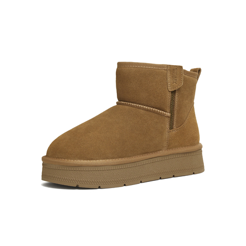 天美意2025冬新款商场同款棉鞋保暖厚底短靴女雪地靴BM272DD5