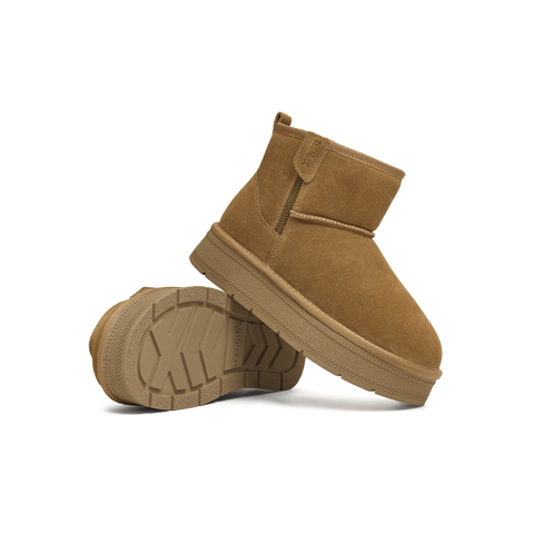 天美意2025冬新款商场同款棉鞋保暖厚底短靴女雪地靴BM272DD5