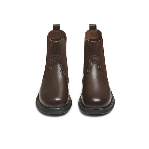 天美意2025冬新款平跟英伦复古百搭短靴女切尔西靴KQX23DD5