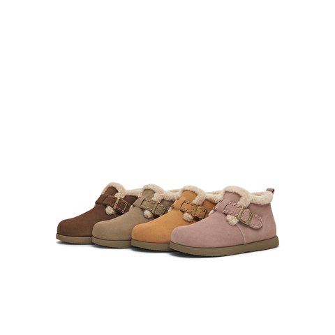 天美意2025冬新款商场同款厚底复古百搭保暖女雪地靴BM111DD5