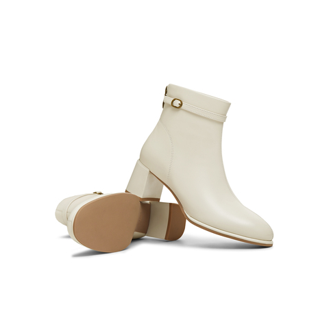 天美意2025冬新款商场同款气质优雅短筒靴简约女时装靴BK032DD5