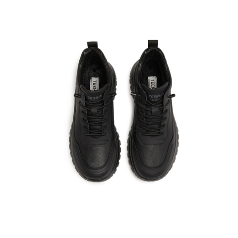 天美意2025冬新款商场同款厚底绑带休闲运动鞋男高帮鞋3WY01DD5