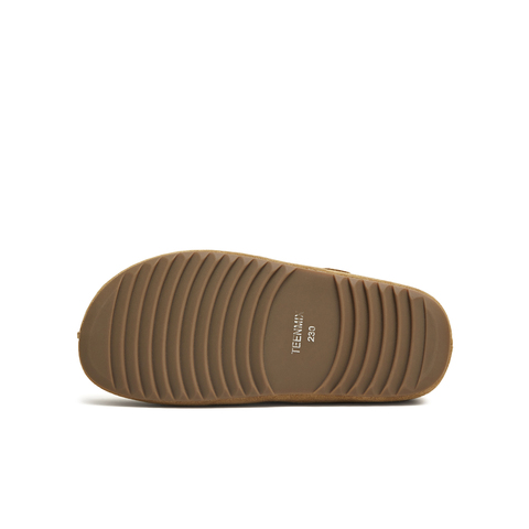 天美意2025秋新款平跟复古懒人一脚蹬勃肯鞋深口女单鞋KK084CA5