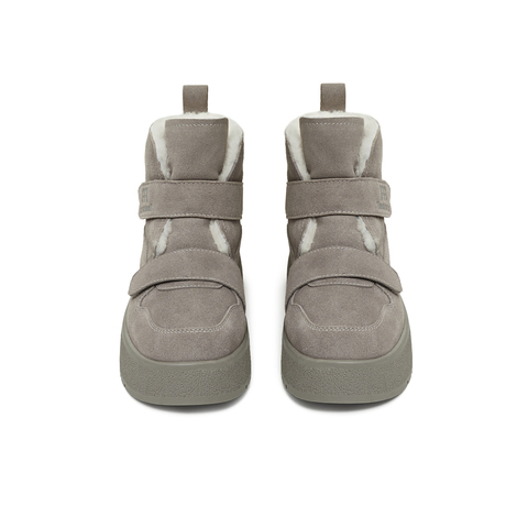 天美意2025冬新款商场同款魔术贴毛绒舒适短靴女雪地靴CCR42DD5