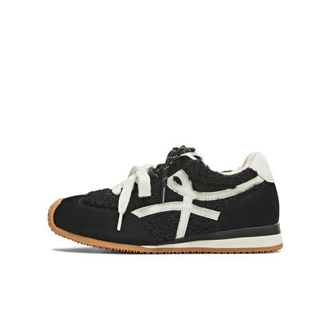 天美意2025冬新款休闲复古百搭内增高德训鞋女阿甘鞋KG096DM5