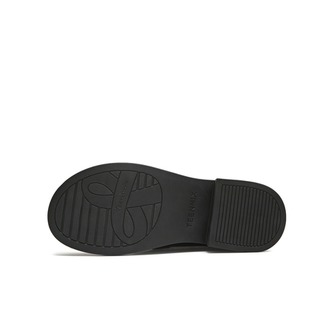 天美意2025冬新款厚底保暖英伦复古小皮鞋乐福鞋女皮鞋CNG35DM5