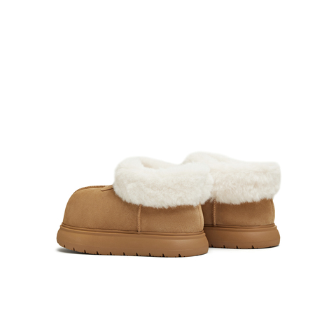 天美意2025冬新款商场同款厚底保暖棉鞋短靴女雪地靴BK762DD5