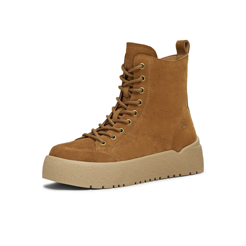 天美意2025冬新款商场同款系带短靴户外潮流女马丁靴CCR40DD5