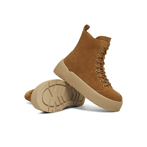 天美意2025冬新款商场同款系带短靴户外潮流女马丁靴CCR40DD5