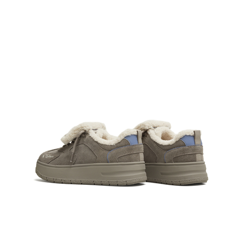 天美意2025冬新款商场同款毛绒保暖阿甘德训鞋女休闲鞋BM371DM5