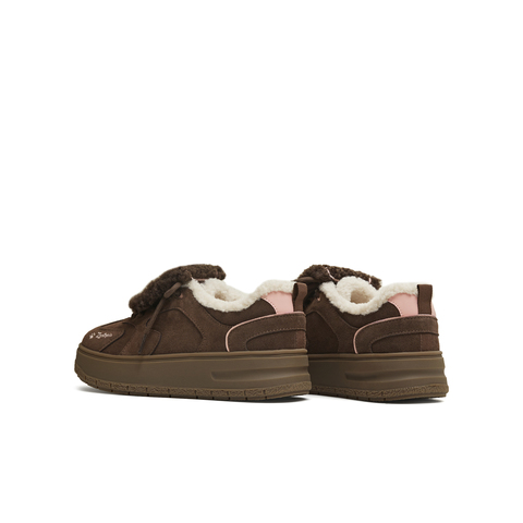 天美意2025冬新款商场同款毛绒保暖阿甘德训鞋女休闲鞋BM371DM5