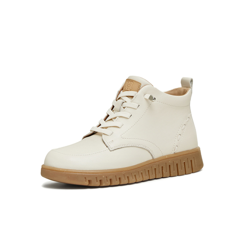 天美意2025冬新款商场同款厚底系带户外百搭女马丁靴CMA43DD5