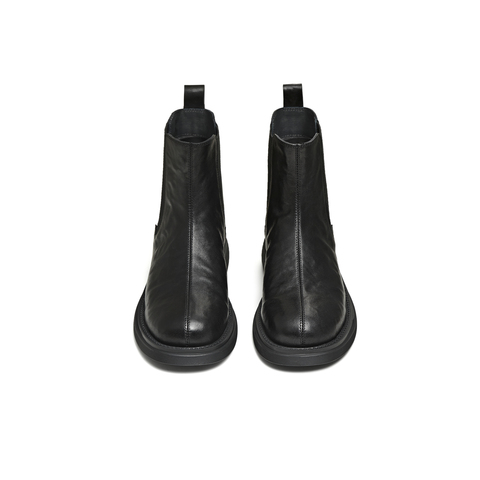 天美意2025冬新款厚底英伦复古百搭短靴女切尔西靴KQX22DD5