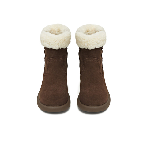 天美意2025冬新款商场同款厚底保暖棉鞋短靴女雪地靴BK213DZ5